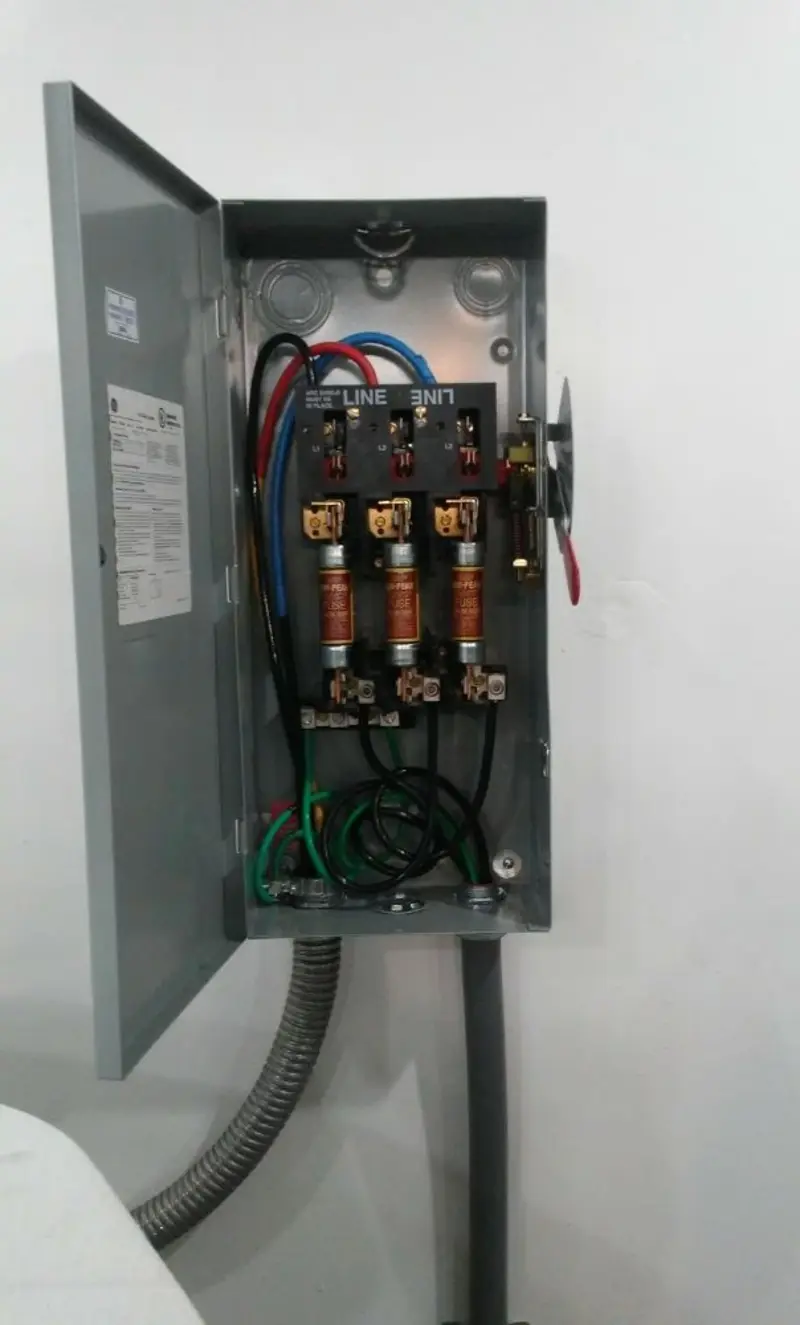 Three-phase disconnect switch installed for Electrical Wiring & Rewiring in Maquoketa